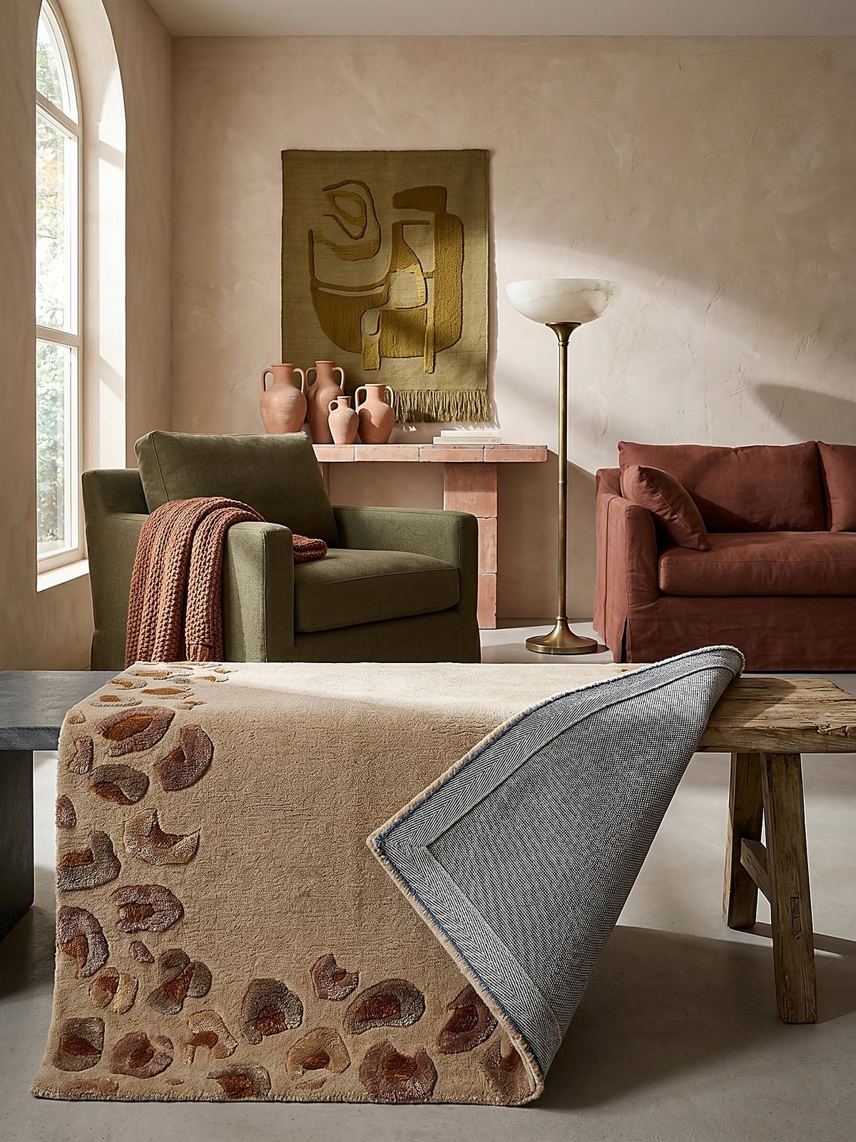 VISKOSETEPPICH SABLE, mit Tier-Motiv, Natur, 200 x 300 cm - Beige, Textil (300/200cm) - KADIMA DESIGN