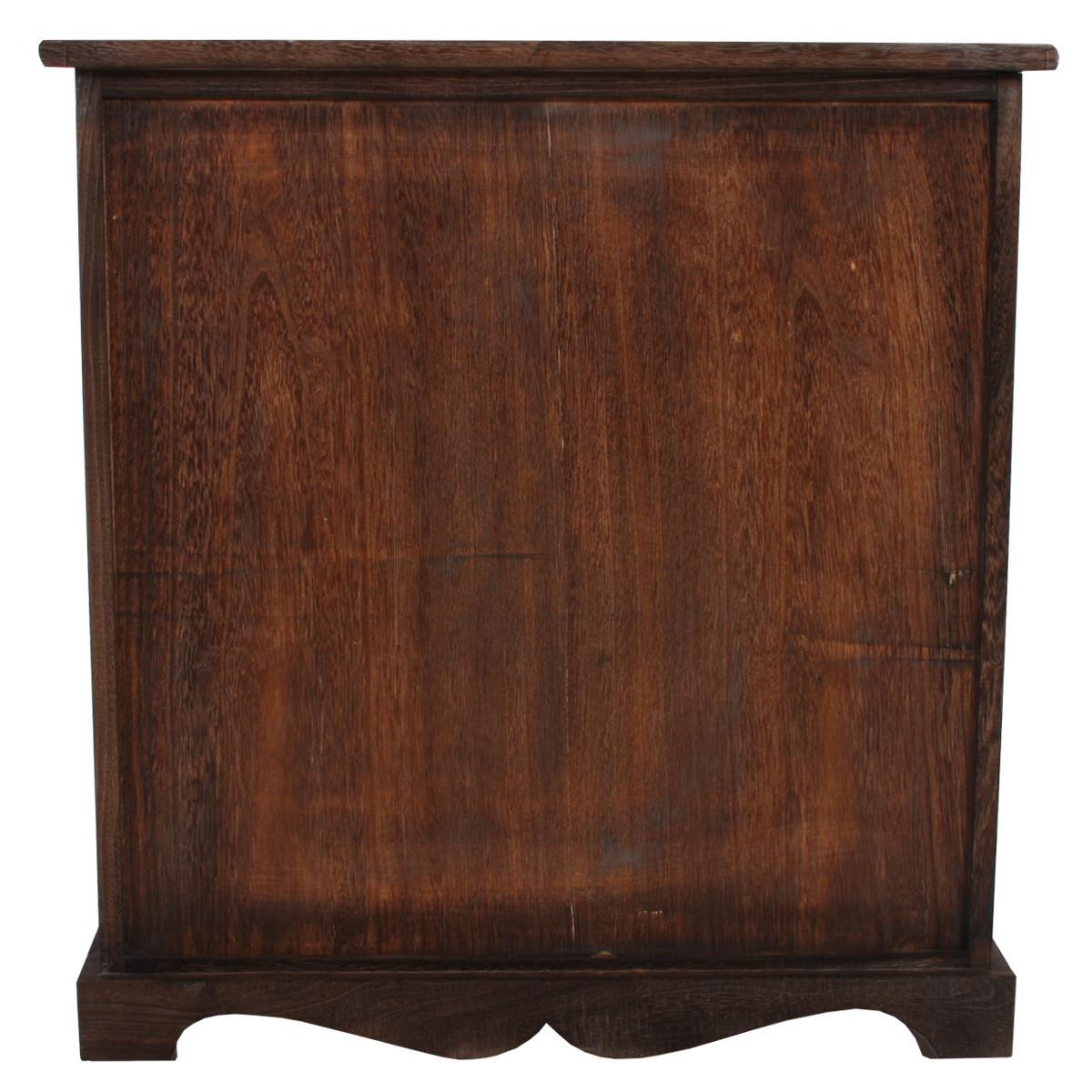 KOMMODE SCHRANK MIT 3 KÖRBEN Braun - Braun, Holz (60/63/30cm) - MCW