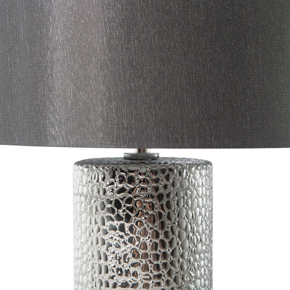 TISCHLAMPE Aiken 30/30/52 cm - Schwarz, Keramik (30/30/52cm) - Beliani