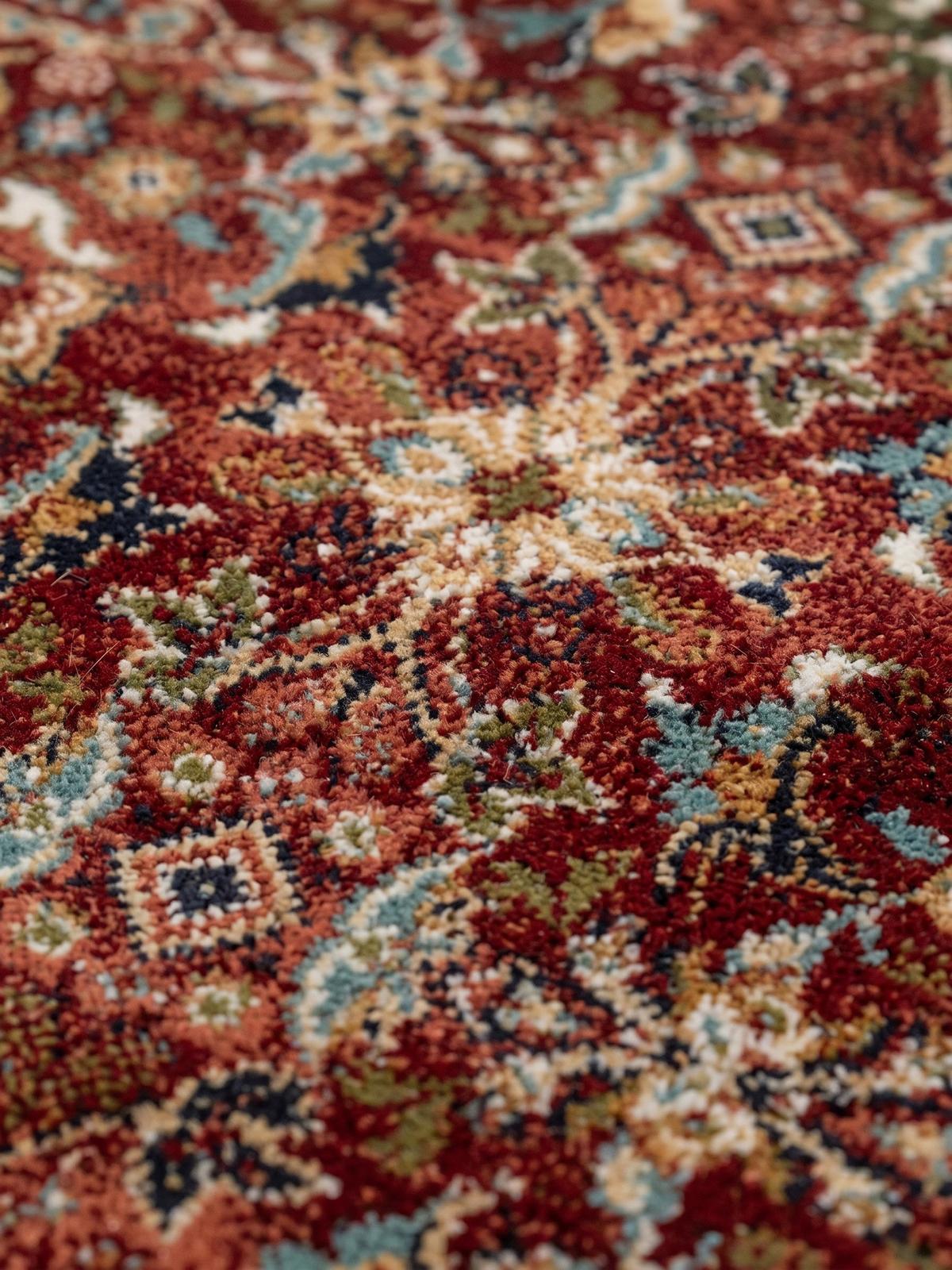 TEPPICH Hochflor GLAZERT in Rot, im Berber-Stil, aus Polypropylen, 66 x 300 cm - Rot, Textil (300/66cm) - KADIMA DESIGN