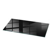 TISCHPLATTE 125x50 cm Farbe Schwarz, glatt - Schwarz, Glas (125/50/0.4cm) - TULUP