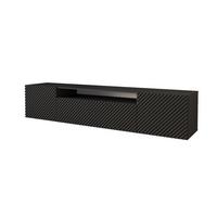 LOWBOARD ZENO-W 200x40x41 cm - Schwarz - Schwarz, Holzwerkstoff (200/40/41cm) - ALTDECOR