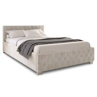 POLSTERBETT Nizza beige 180x200 cm - Beige, Holz (180/200cm) - Juskys