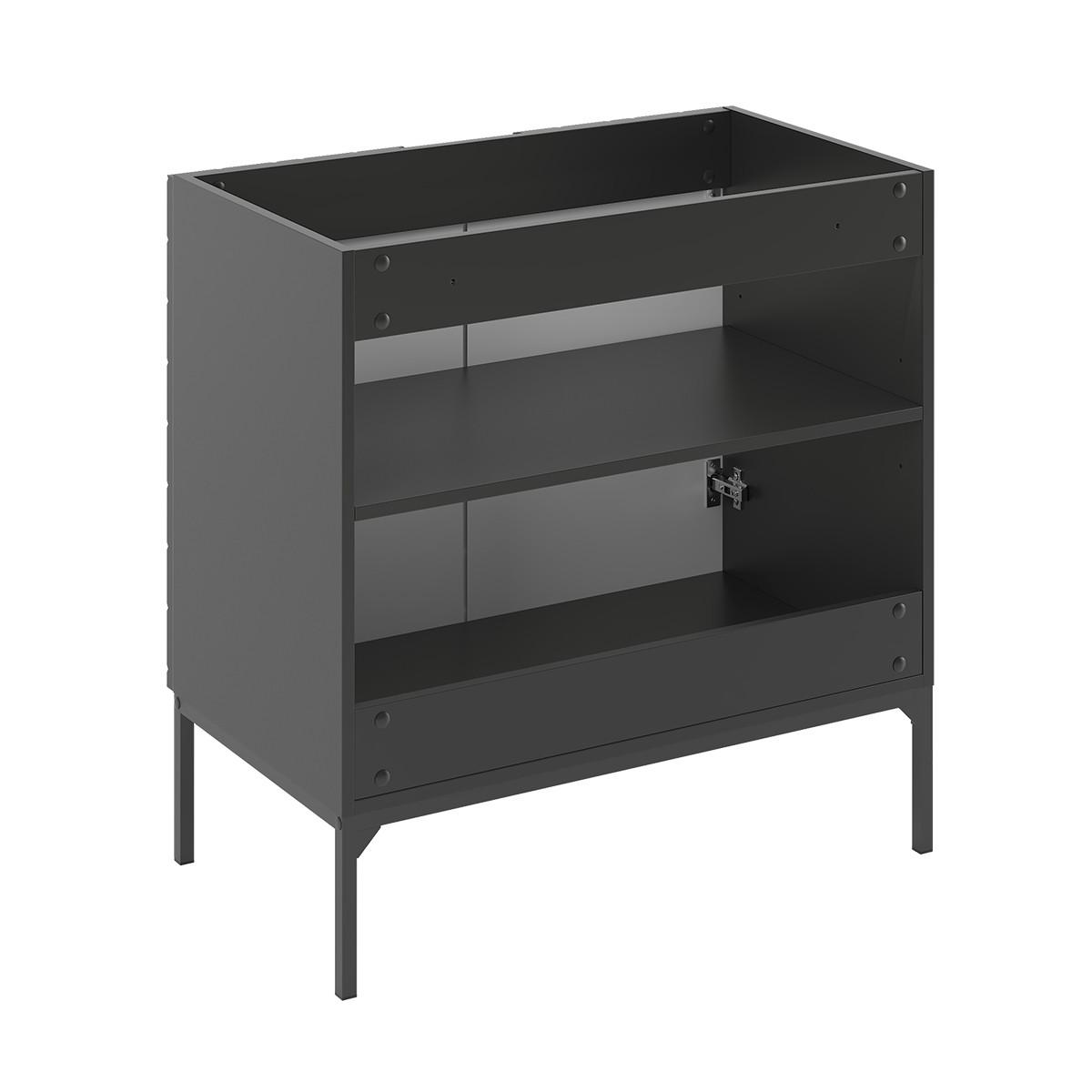 WASCHTISCH 80.6cm Daria Schwarz - Schwarz, Holzwerkstoff (80.6/84.2/46.5cm) - Petits-meubles