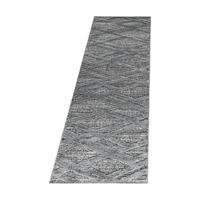 HOCHFLORTEPPICH EISACK, im Boho-Stil, aus Polypropylen, Grau, 80 x 250 cm - Grau, Textil (250/80cm) - KADIMA DESIGN