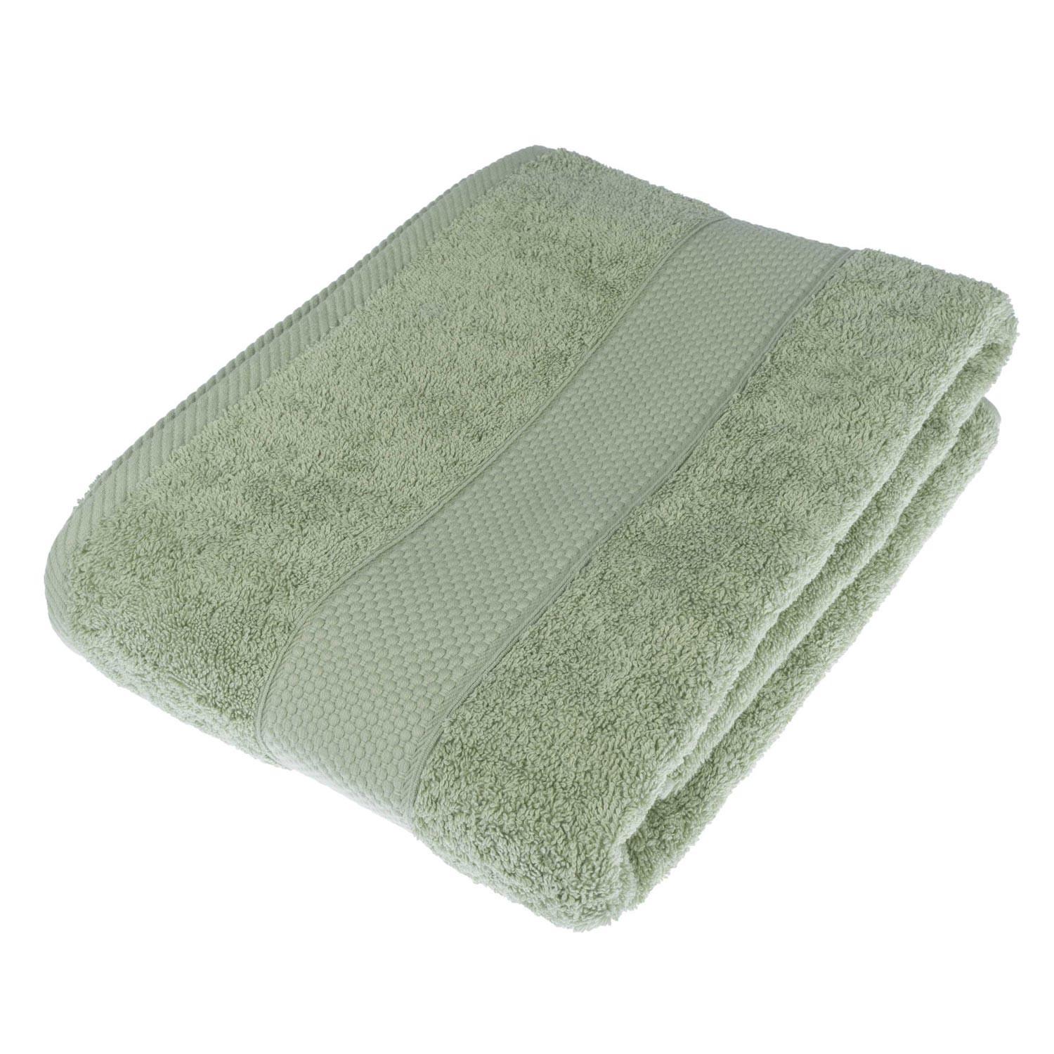 BADETUCH Essential salbei 100/150 cm - Salbeigrün, Textil (100/150cm) - Homescapes