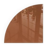 GLASPLATTE für Kamin 100x100 cm - Braun, Glas (100/100/0.4cm) - TULUP