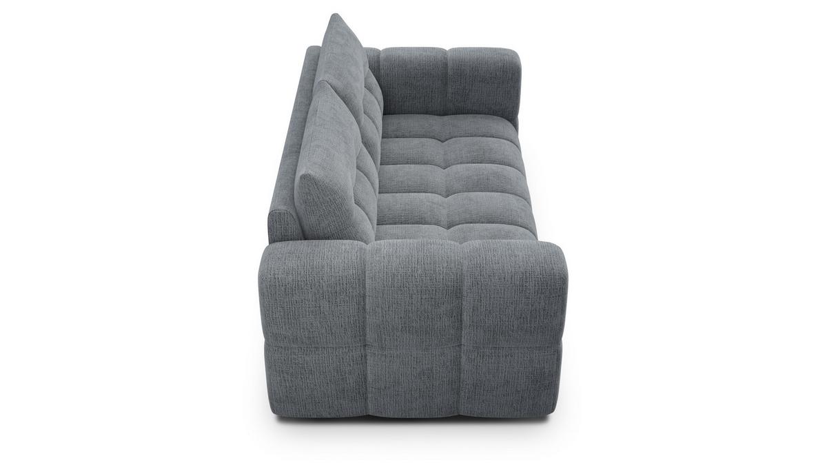 SOFA CLOUDI 2,5-Sitzer, dunkelgrau - Dunkelgrau/Schwarz, Holz/Textil (211/89/104cm) - Wozimo