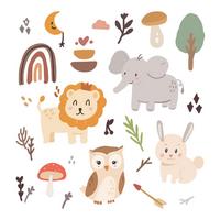 WANDAUFKLEBER 60x109cm - Tierische Naturillustration - Multicolor, Kunststoff (60/109/0.1cm) - Wallfluent