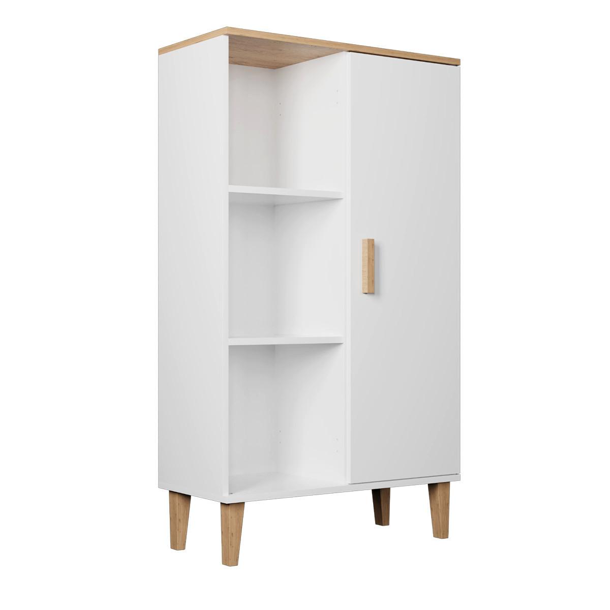 BÜCHERREGAL Denver Weiß - Weiß, Holzwerkstoff (80/120/35cm) - Petits-meubles