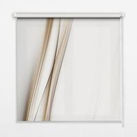 INNENROLLO - Fensterrollo - Rollo - 100x180 cm - Welle auf weißem Hintergrund - Weiß, Kunststoff (100/180/0.5cm) - TULUP