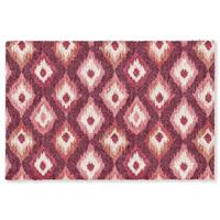 FUSSMATTE Diamantformen - Rosa - Muster - Textur Flurteppich 180x120 cm - Beere, Kunststoff (180/0.4cm) - MuchoWow