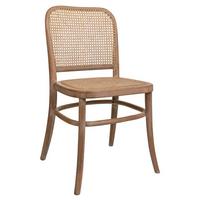 STUHL aus Holz und Gitter, braun, 44x40x48cm - Braun, Naturmaterialien (44/83/40cm) - Wanderlust