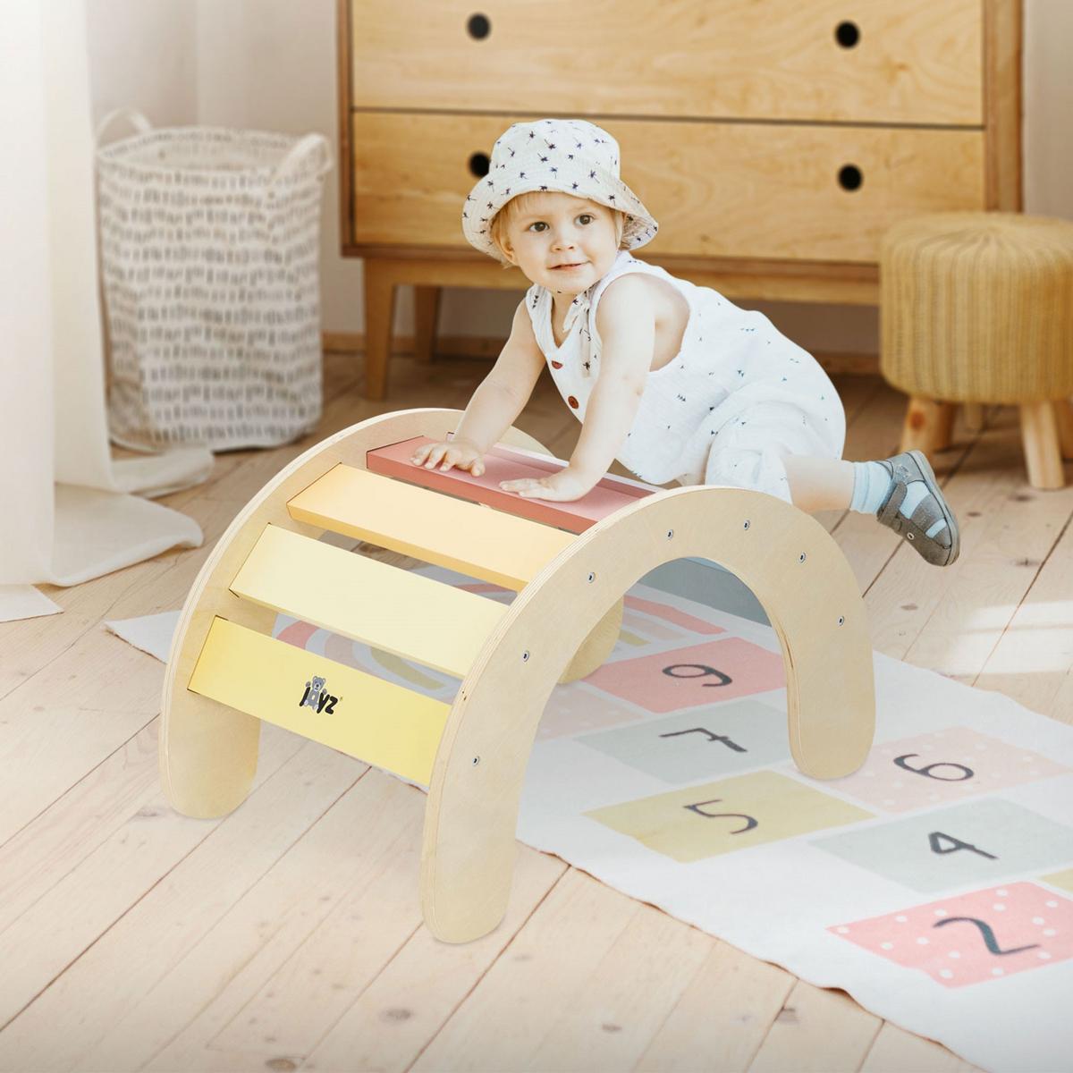 KLETTERBOGEN Mehrfarbig - Naturfarben, Holz (74/38.5/41cm) - Joyz