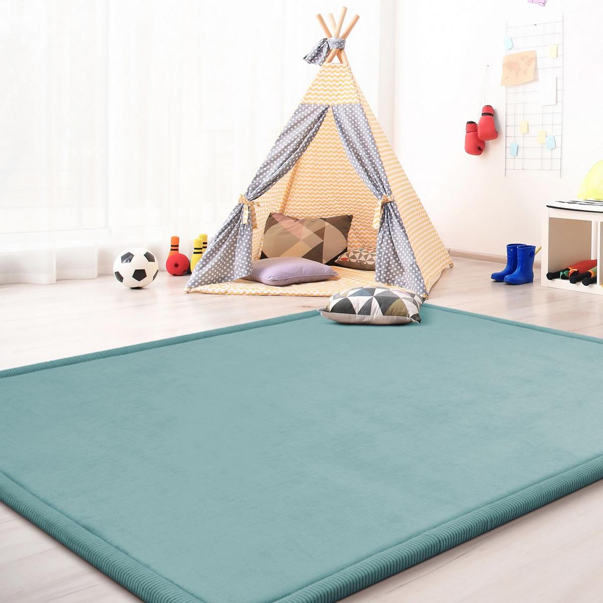 KINDERTEPPICH Blau 160 x 220 cm - Blau, Kunststoff (160/220cm) - TT Home