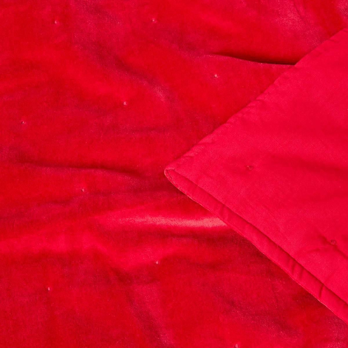 SAMT-KUSCHELDECKE 150/200 cm, Baumwolle wattiert - Rot, Textil (150/200cm) - Homescapes