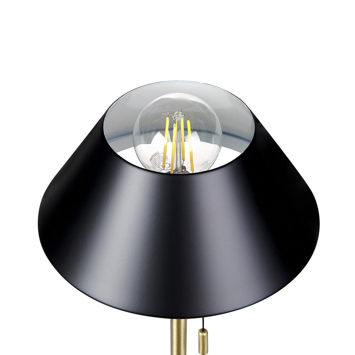 TISCHLEUCHTE Caparo 20/20/37 cm - Schwarz, Metall (20/13/37cm) - Beliani