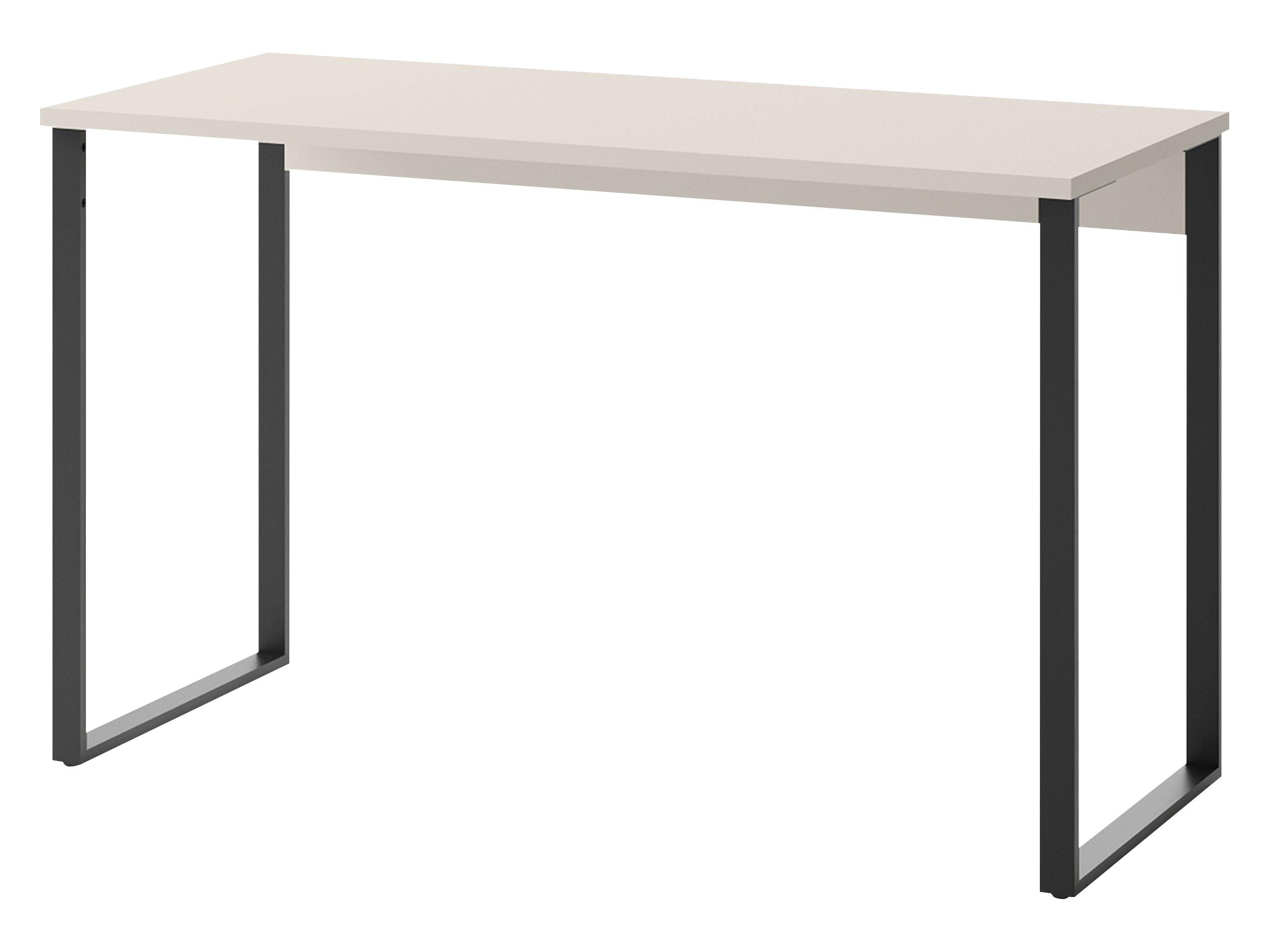 SCHREIBTISCH Sigma SG08 - Kaschmir/Schwarz, Holzwerkstoff/Metall (125/55/77cm) - MIRJAN24
