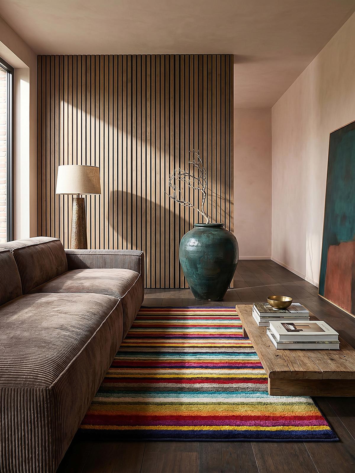 TEPPICH MEON, gestreift, Bunt, 200 x 290 cm - Multicolor, Textil (200/290cm) - KADIMA DESIGN