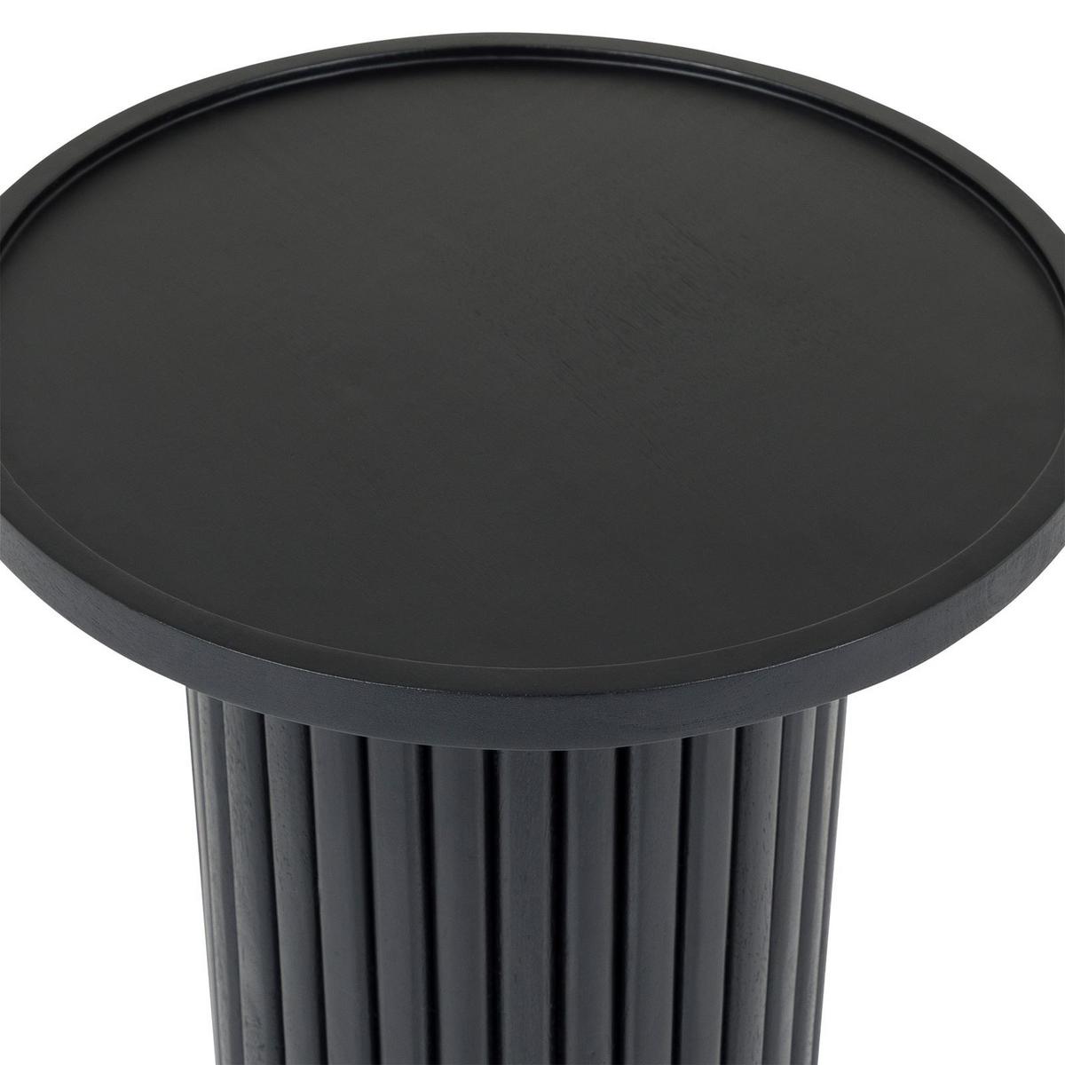 COUCHTISCH SARDA schwarz - Schwarz, Holz/Naturmaterialen (46/46/53cm) - IDIMEX