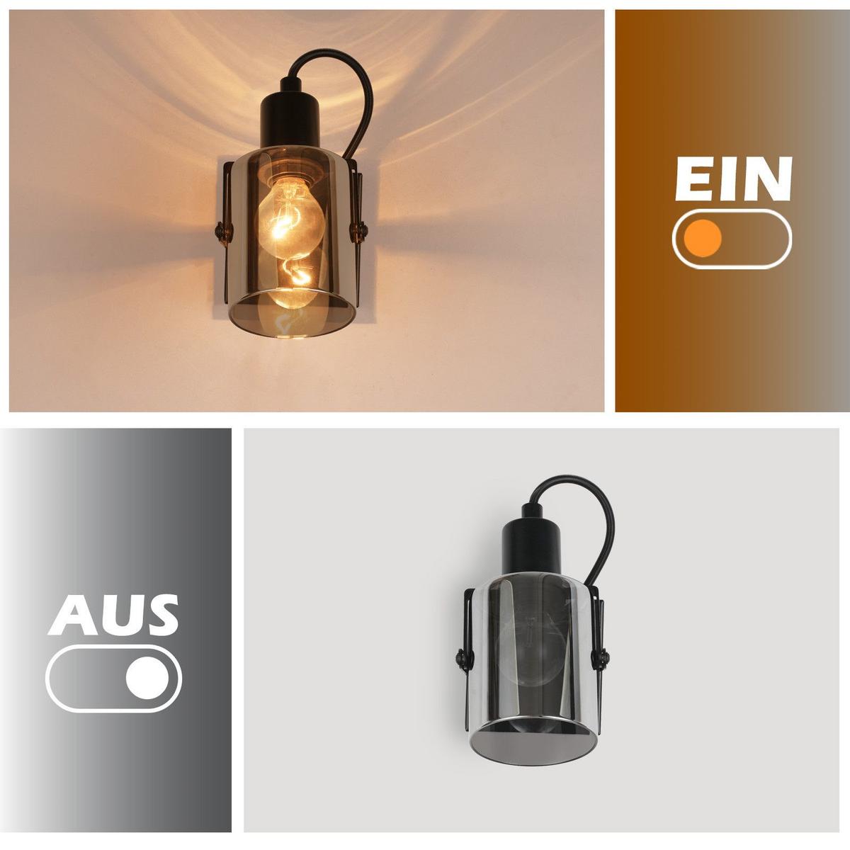 DECKENSTRAHLER Minden 1-flammig 9.5/9.5/18 cm - Schwarz, Metall (9.5/9.5/18cm) - Nettlife
