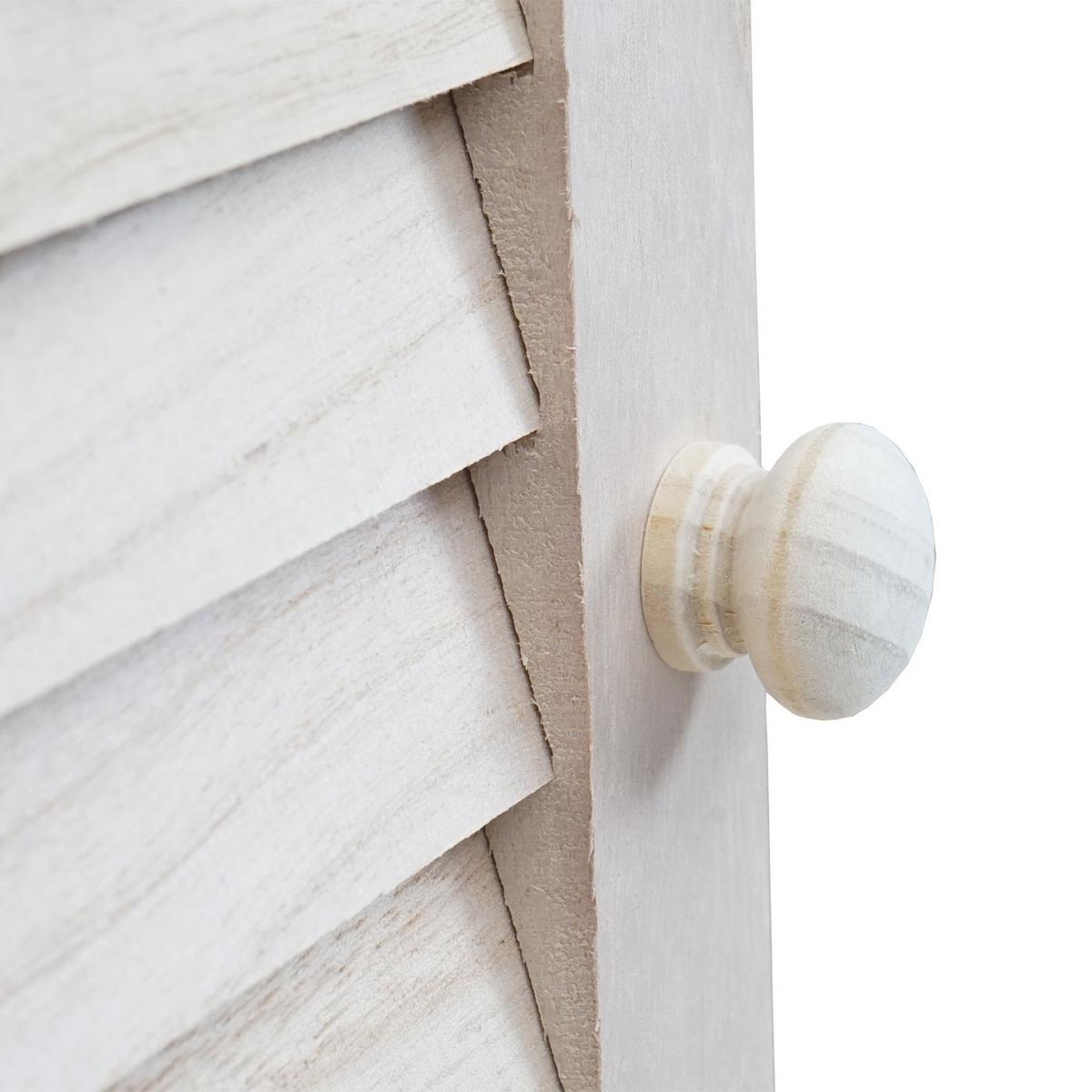 WANDSPIEGEL MIT FENSTERLÄDEN Braun - Braun, Holz (46/71/5cm) - MCW