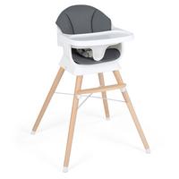 KINDERHOCHSTUHL mit PU-Kissen grau - Grau, Kunststoff (61/91.5/61cm) - COSTWAY