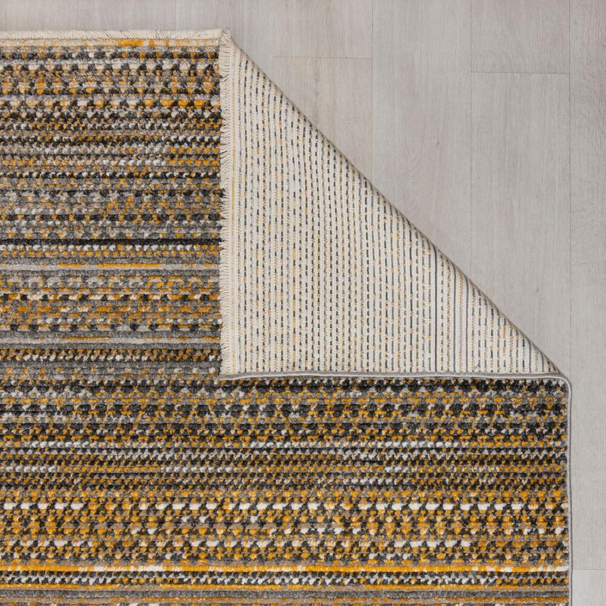 TEPPICH PERRAN, gestreift, Senfgelb, 60 x 230 cm - Gelb, Textil (230/60cm) - KADIMA DESIGN