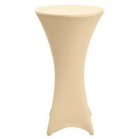 STEHTISCHHUSSE Stella Ø 80 cm Creme - Creme, Textil (80/120cm)