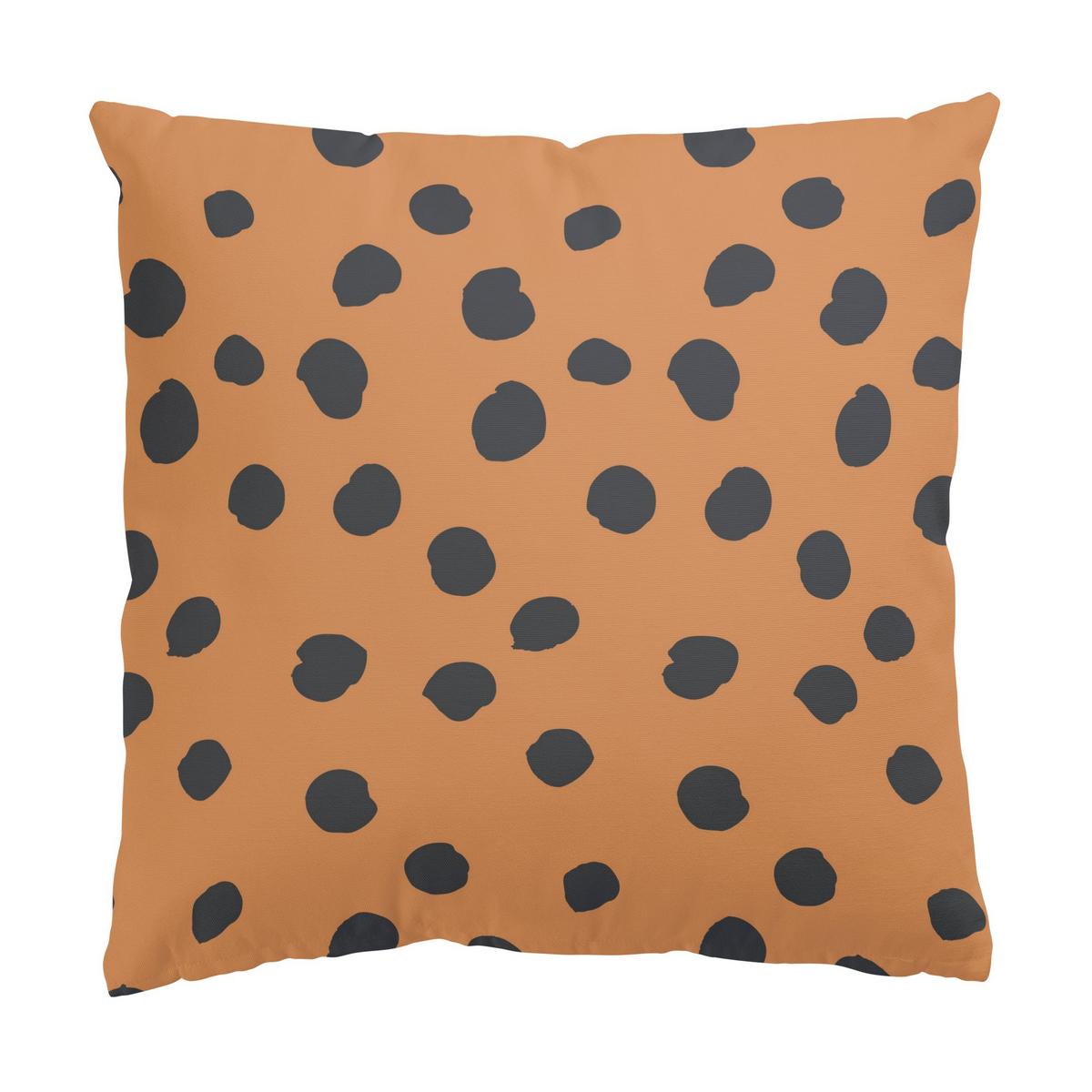DEKOKISSEN 2er-Set Apricot Punkte und Streifen Duo 40/40 cm - Orange, Textil (40/40cm) - Bilderwelten