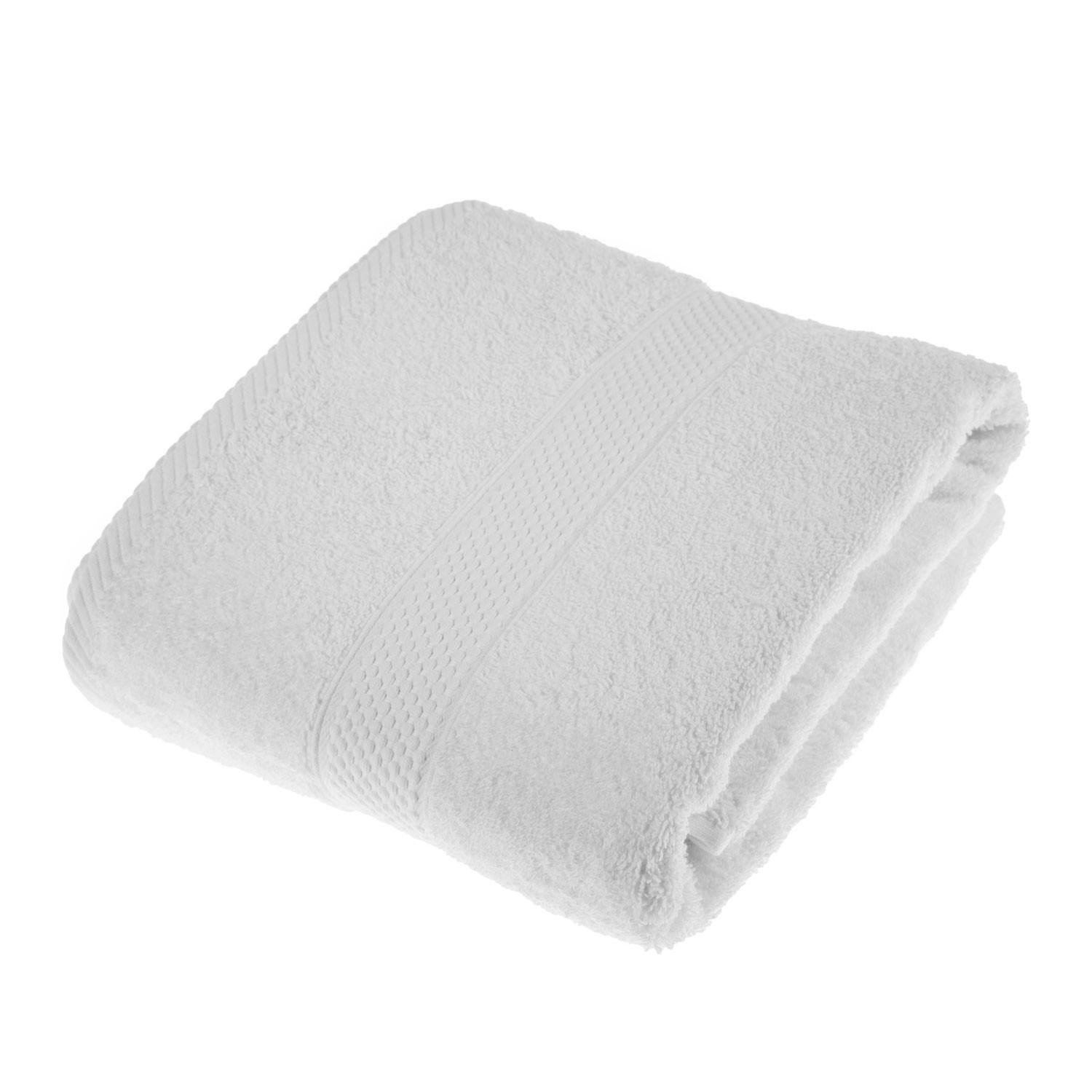 DUSCHTUCH Essential weiß 70/130 cm - Weiß, Textil (70/130cm) - Homescapes