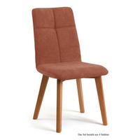 ESSZIMMERSTUHL (4er-Set) Dillian 47x92x60 Eiche geölt/Cognac - Cognac/Eichefarben, Kunststoff (60/92/47cm) - 58aufmkessel