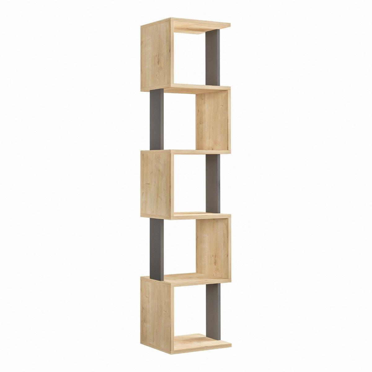 ECKREGAL 5 Regale L35 cm - Piri - Eichefarben, Holzwerkstoff (30/161/17.5cm) - Calicosy