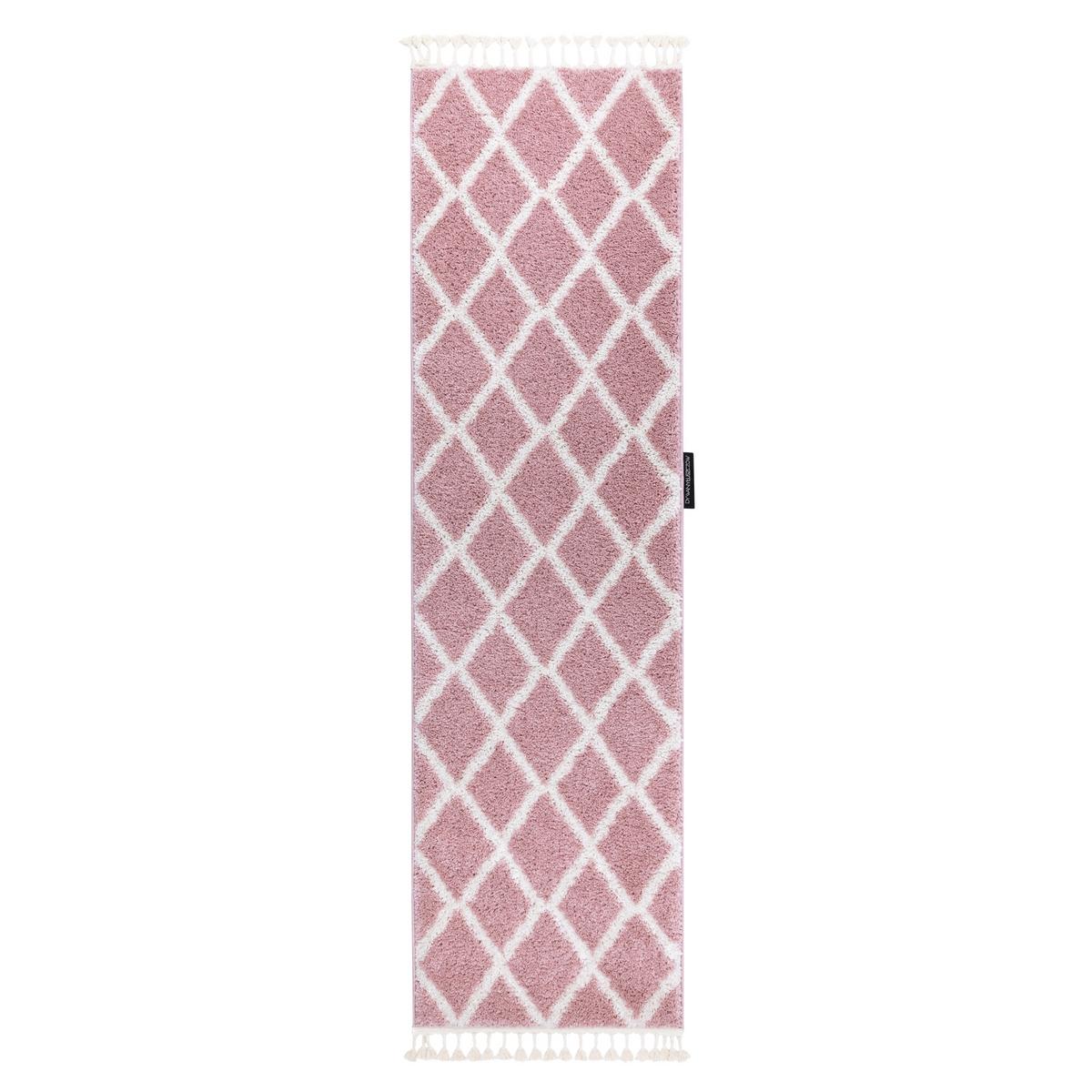 TEPPICH Berber 80/250 cm - Pink, Textil (80/250cm) - rugsX