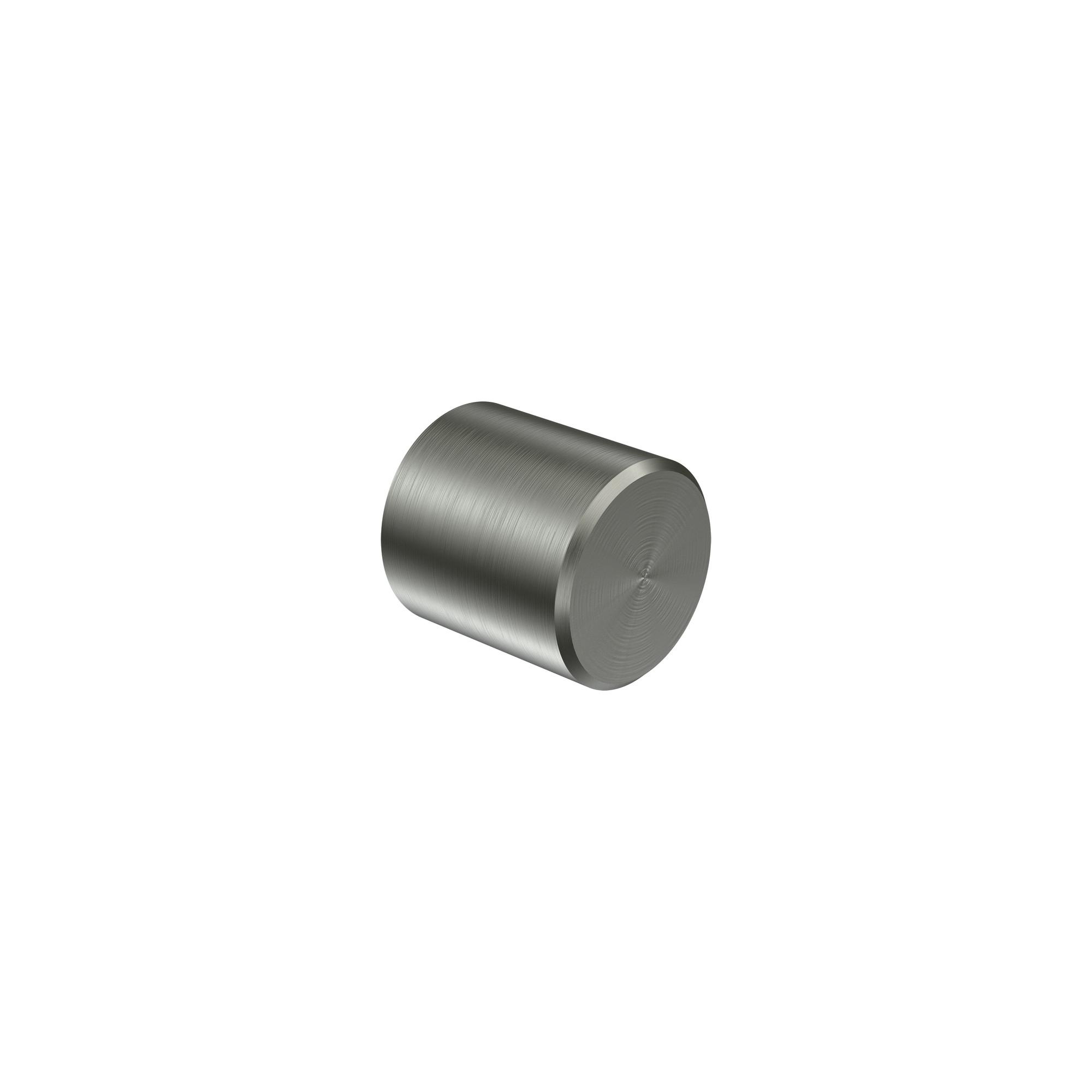 ENDSTÜCKE FÜR GARDINENSTANGEN 20 mm Ø, Santo Edelstahl-Optik, Packung 2 Stück - Edelstahlfarben, Metall (2.5/2.5/2.5cm) - INTERDECO