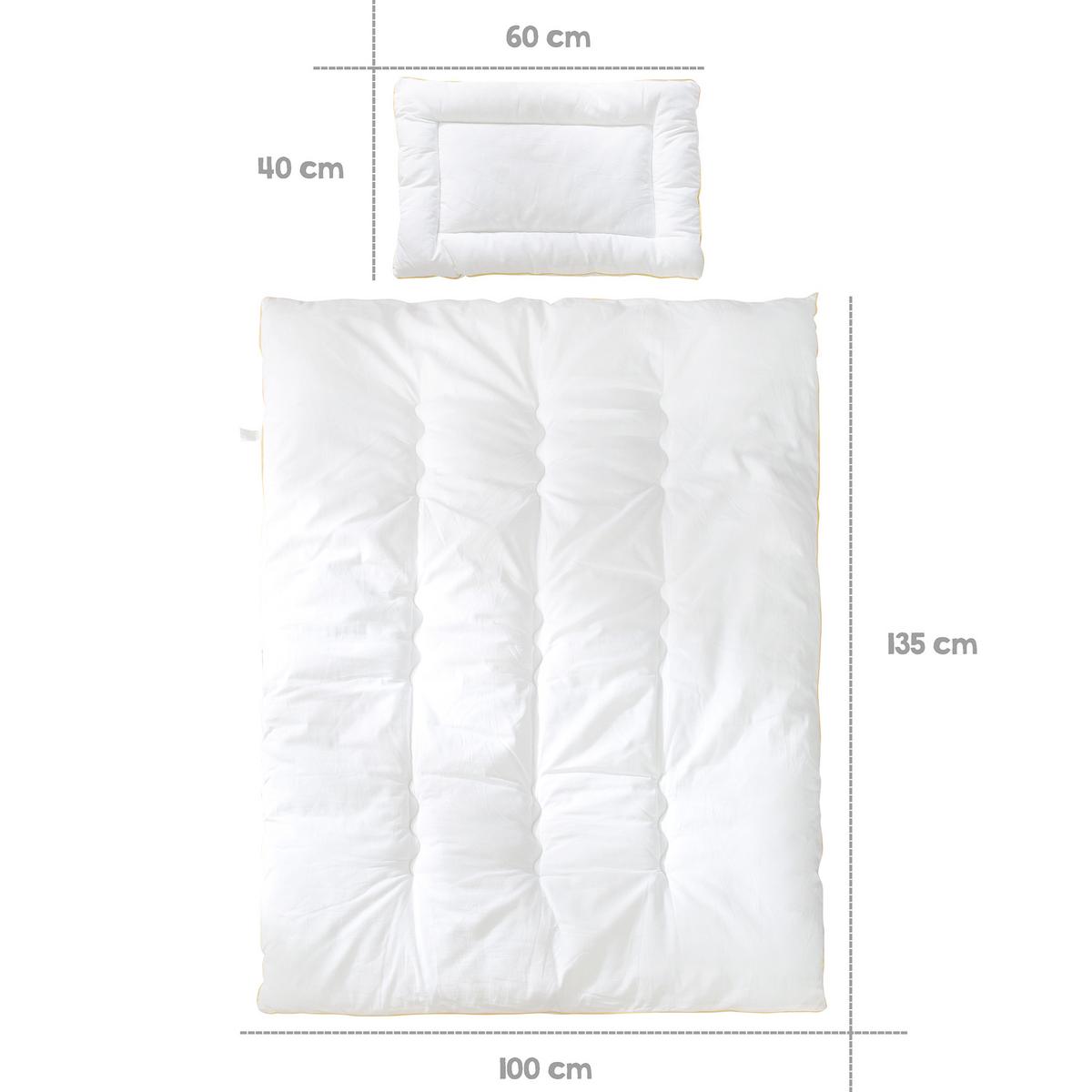 BETTINLETT 100 x 135 - Weiß, Textil (100/135cm) - Roba