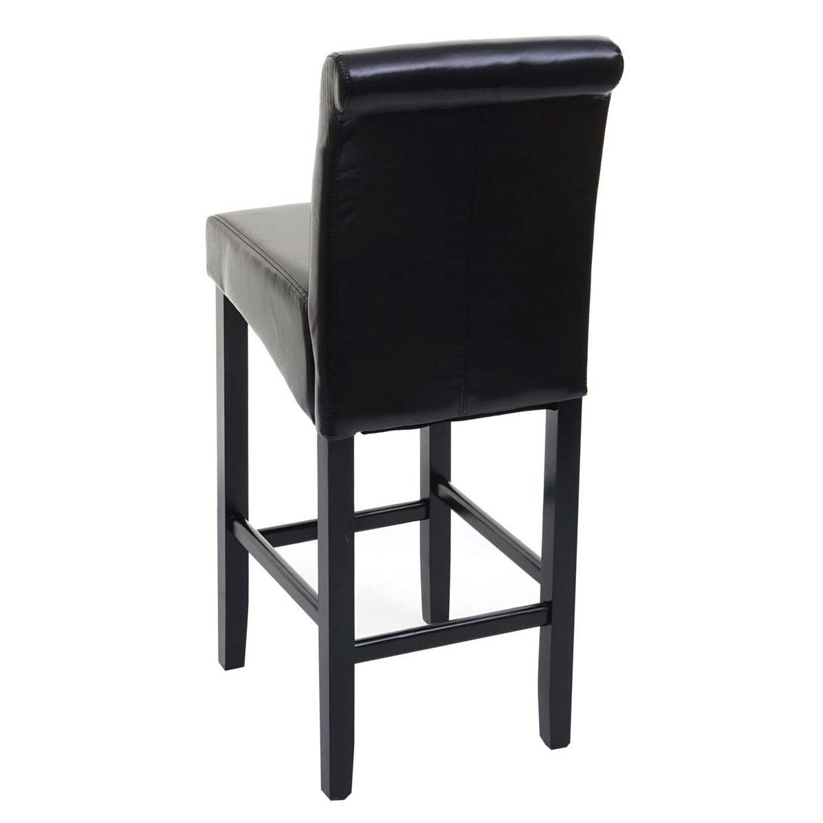 BARHOCKER Schwarz - Schwarz, Leder (39/105/53cm) - MCW