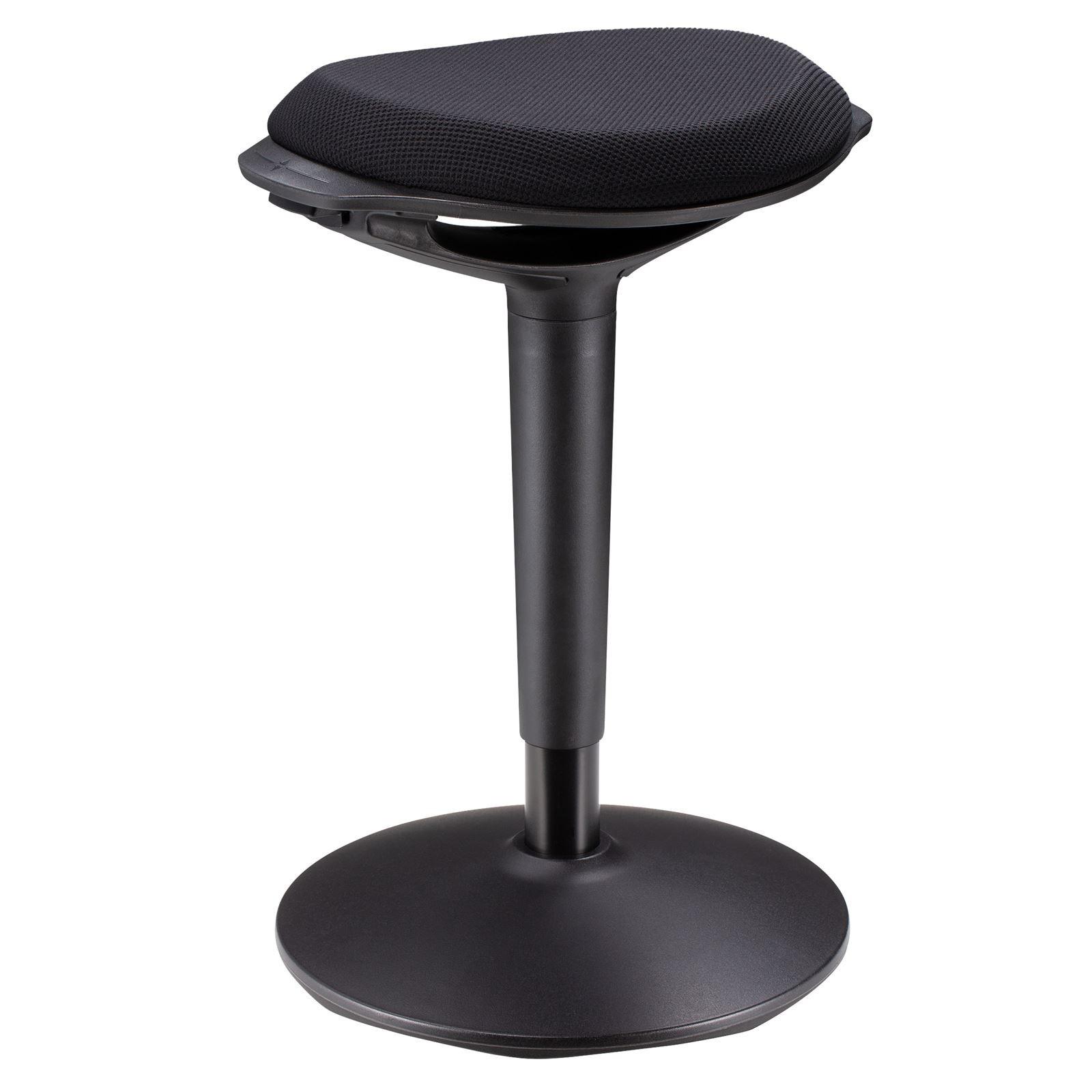 BÜROHOCKER ASTORIA schwarz - Schwarz, Textil (42/73/38cm) - CARO-Möbel