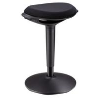 BÜROHOCKER ASTORIA schwarz - Schwarz, Textil (42/73/38cm) - CARO-Möbel