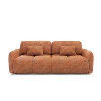 SOFA 3 Sitzplätze Orange - Orange, Holz (236/95/121cm) - Petits-meubles