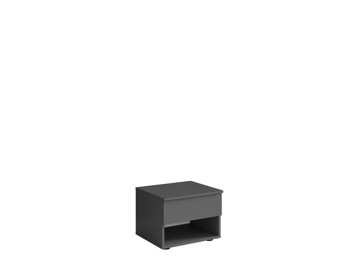 NACHTTISCH Graphit 44/36/35 - Graphitfarben, Holzwerkstoff (44/36/35cm) - RAUMHIRSCH FURNITURE