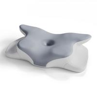 NACKENKISSEN weiß / grau (1er-Set) - Weiß, Textil (41/63cm) - Juskys