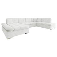 ECKSOFA Bergen, Seite: Links - Silberfarben/Hellgrau, Holz/Textil (345/76/205cm) - MIRJAN24