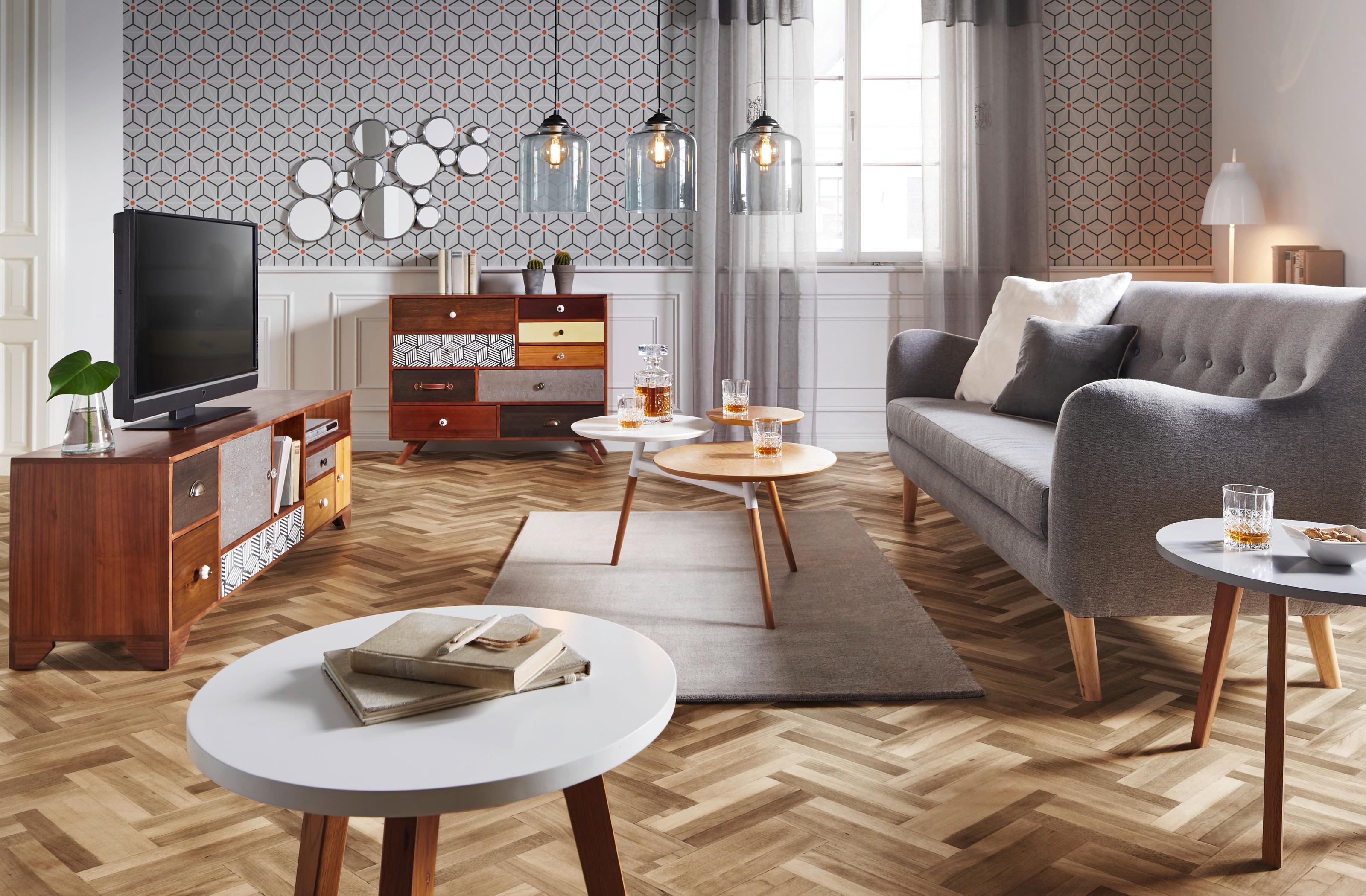 Salon w stylu vintage
