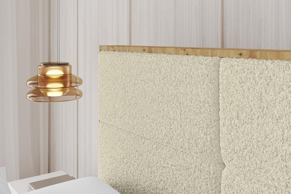 POLSTERBETT mit Bettkasten, Fußteil und Lattenrost, Boxbett ohne Matratze - ENZO1-Z 180x200 Beige - Taupe, Holzwerkstoff/Textil (180/200cm) - ALTDECOR