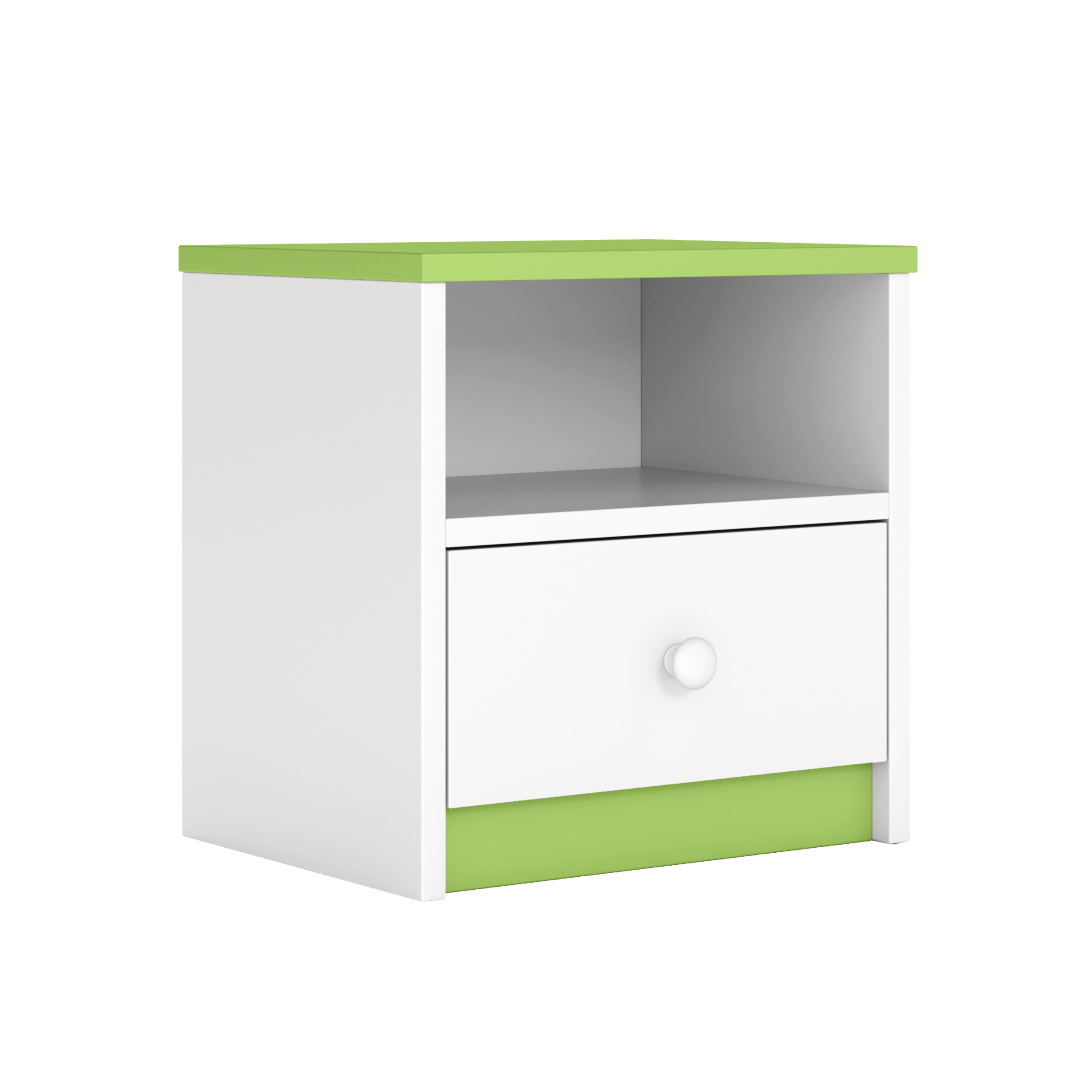KINDER-NACHTTISCH Babydreams Grün 39/40/30 - Grün, Holzwerkstoff/Kunststoff (39/40/30cm) - RAUMHIRSCH FURNITURE