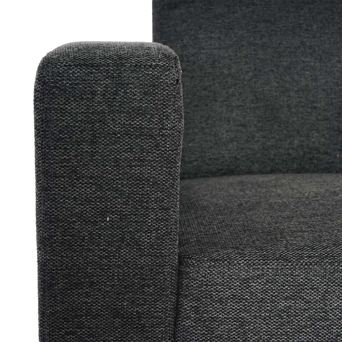 SESSEL MIT OTTOMANE Anthrazit - Anthrazit, Textil (58/76/58cm) - MCW