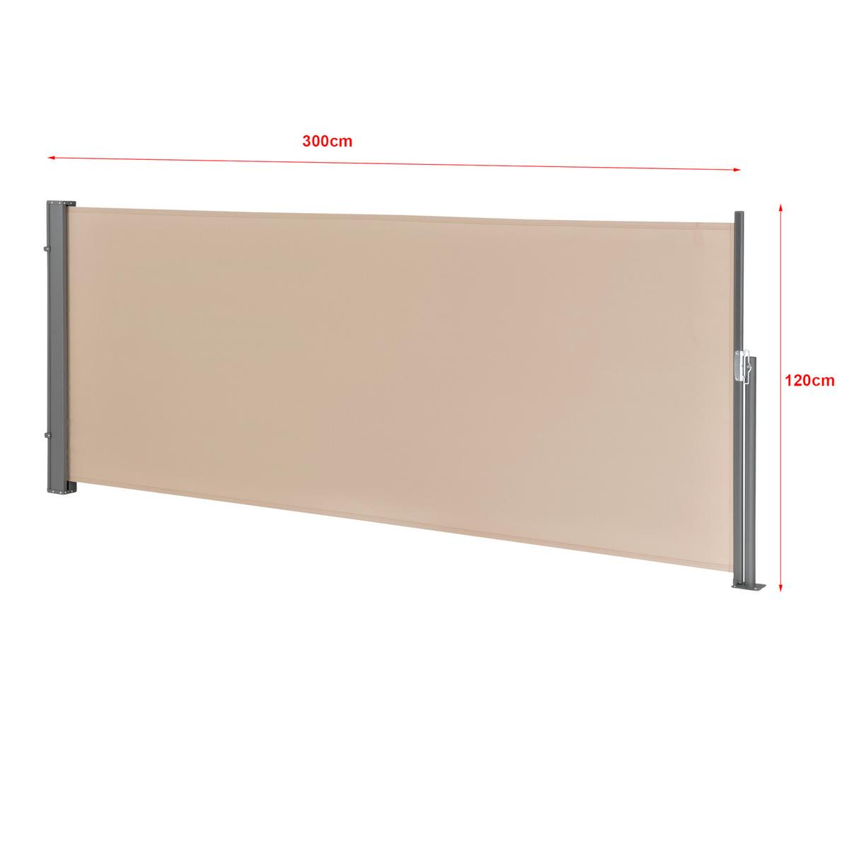 SEITENMARKISE Mulhacén - Sandfarben, Textil (300/120cm) - pro.tec