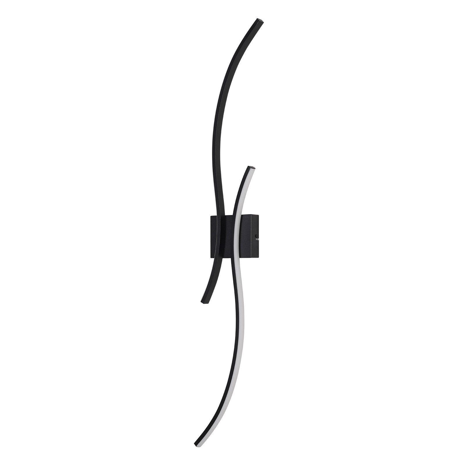 LED WANDLEUCHTE FRANKENHAUSEN II 101.5/13.5/4.9 cm - Schwarz, Metall (13.5/4.9/101.5cm) - Nettlife