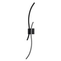 LED WANDLEUCHTE FRANKENHAUSEN II 101.5/13.5/4.9 cm - Schwarz, Metall (13.5/4.9/101.5cm) - Nettlife